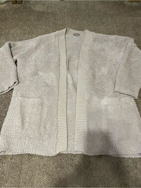 Barefoot Dreams CozyChic Knit Rib Cardigan size XL